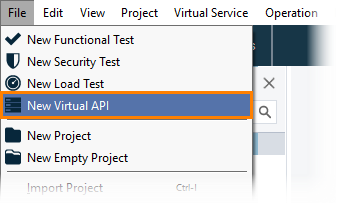 Service virtualization and API testing: Creating a new virtual service