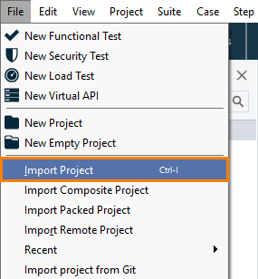 Web service testing with ReadyAPI: Open sample project