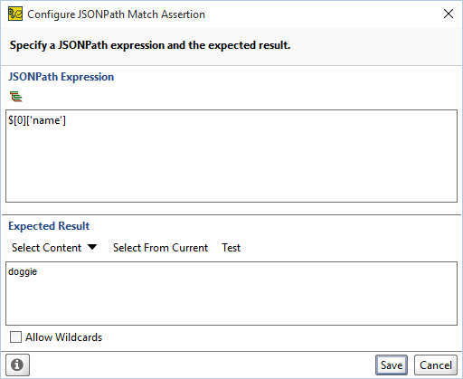 Functional testing of web services: JSONPath expression