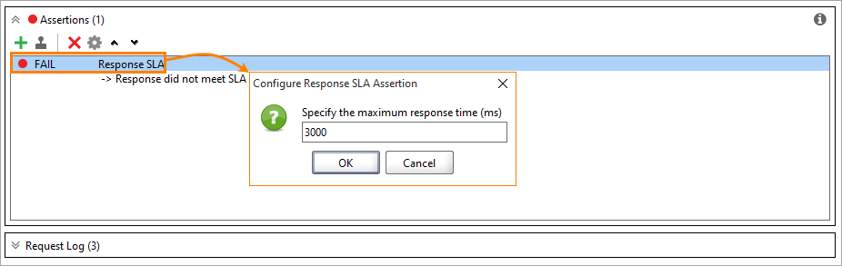 Change assertion properties