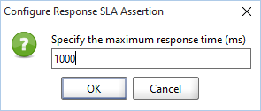 Validating results of functional web service tests: Set assertion parameters