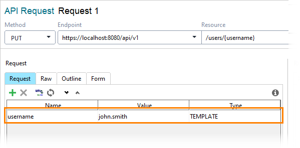 Specifying a user to update Managing TestEngine users via API: Specifying a user to update