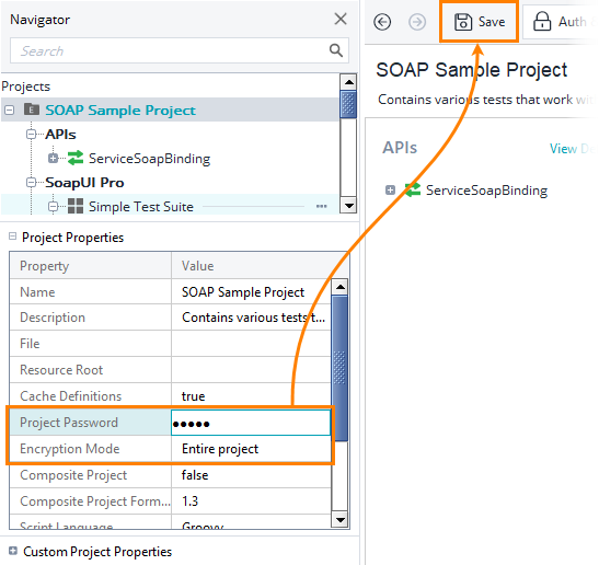 Protecting ReadyAPI Projects: Encrypt project