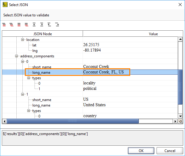 Functional API testing in SoapUI: Select JSON