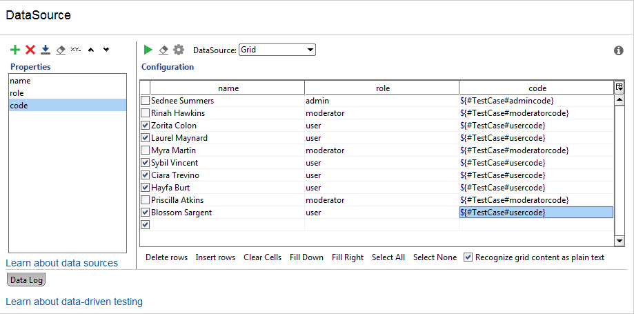 The Grid data source