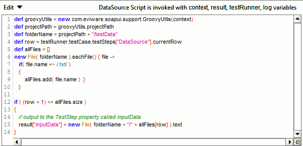 The Groovy data source