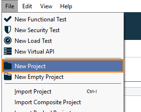 New Project Button
