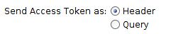 Send Access Token