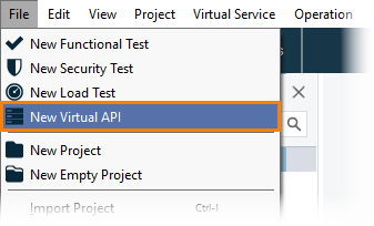 Service virtualization and API testing: Creating a new virtual service