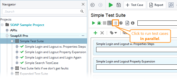 Run test cases in parallel