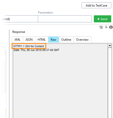 Get a report on a test job: View the report