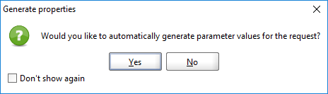ReadyAPI: The loop creation confirmation window