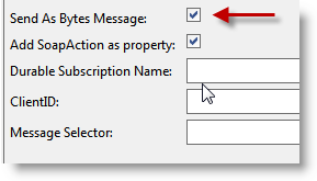 The Send as Bytes message