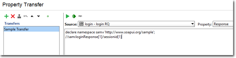 Configured property transfer
