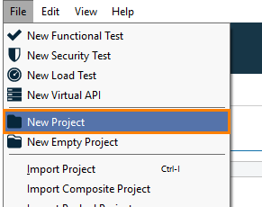 New Project Button
