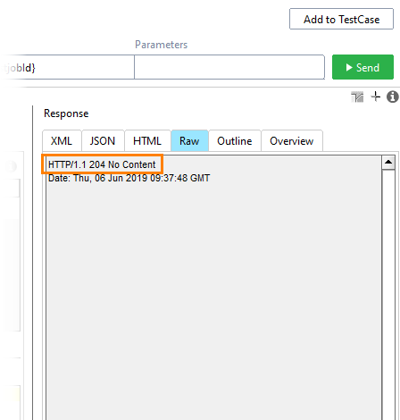 Get a report on a test job: View the report