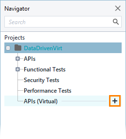 JDBC service virtualization and database testing: Create a new virtual service
