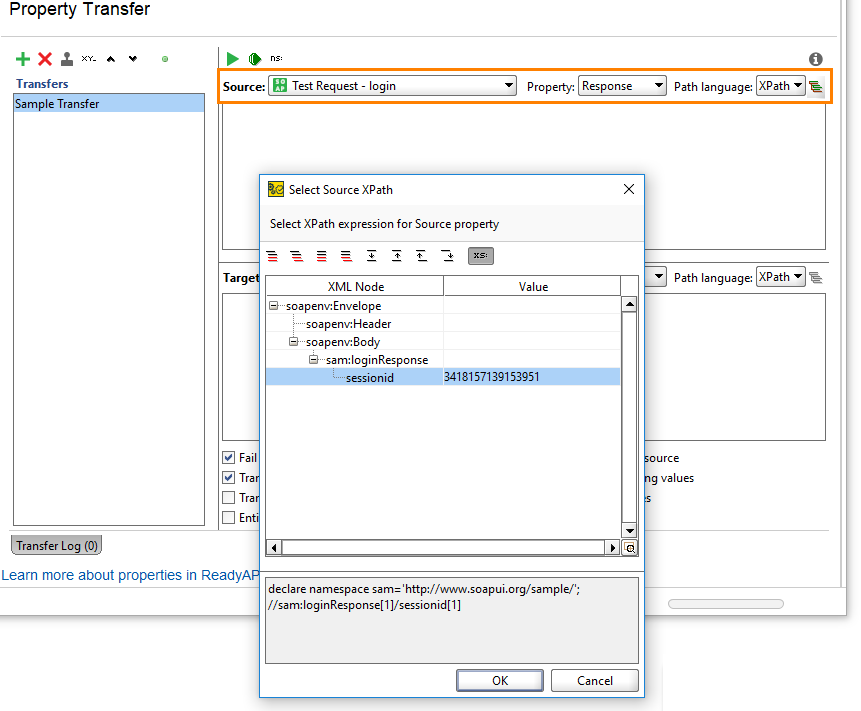 Select source XPath