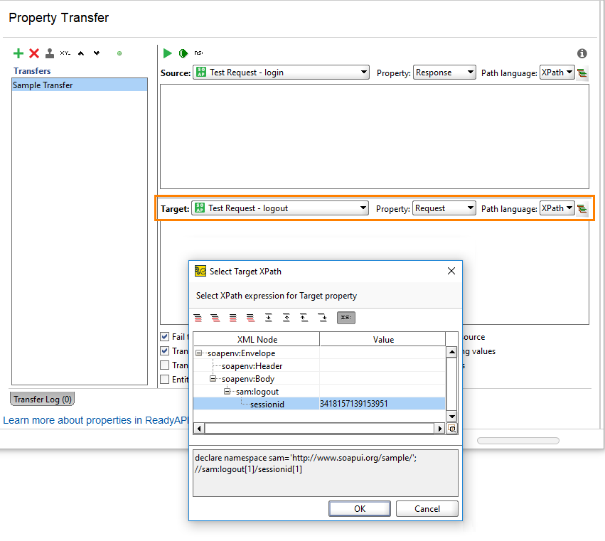 Select target XPath