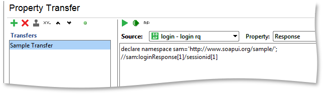 Configured property transfer