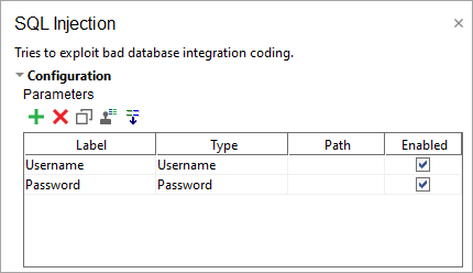 ReadyAPI: Configuring the SQL Injection scan