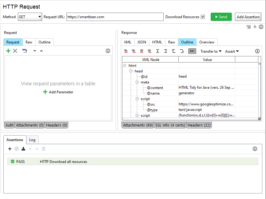 Download All Resources assertion Download All Resources assertion