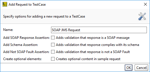 Creating JMS Request for SOAP operation