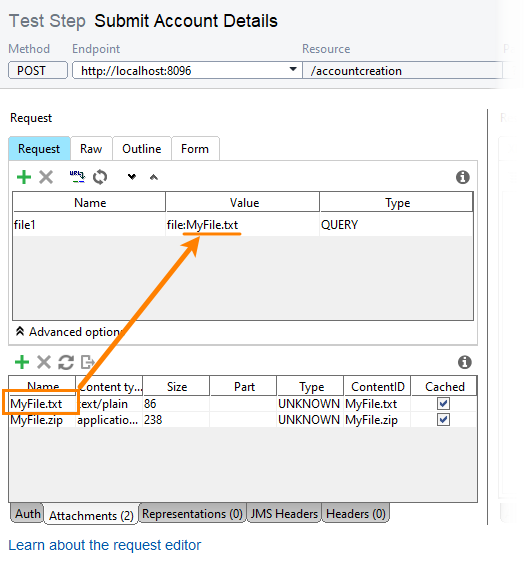 REST service testing: Loading parameter values from a file