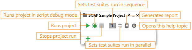 Project editor toolbar
