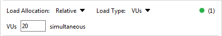 Specify the number of virtual users