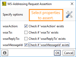 ReadyAPI: Configuring the WS-Addresing Request assertion