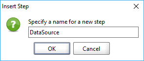 ReadyAPI: Entering a name for the test step