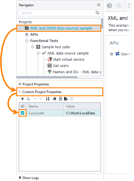 Select properties to be excluded Custom project properties: Select properties to be excluded