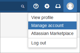 Bitbucket Server: Manage account Bitbucket Server: Manage account