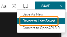 The 'Revert to Last Saved' command The 'Revert to Last Saved' command