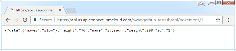 JSON response in the browser JSON response in the browser