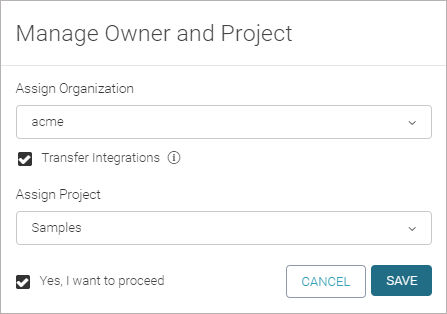 Selecting the new owner Selecting the new owner