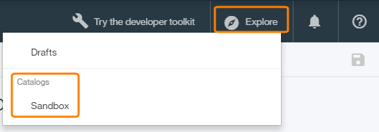 Explore a catalog Explore a catalog