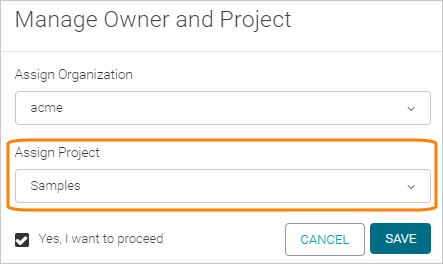 Assign Project Assign Project