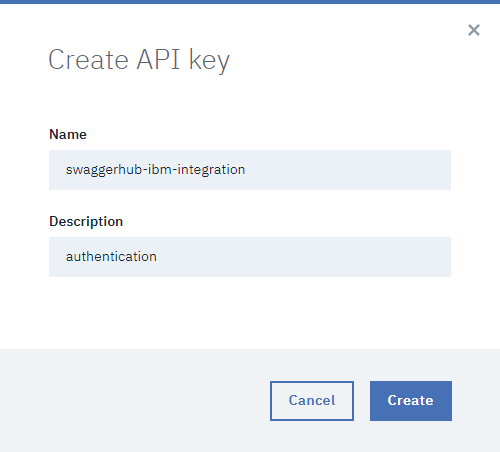 Create API key Create API key