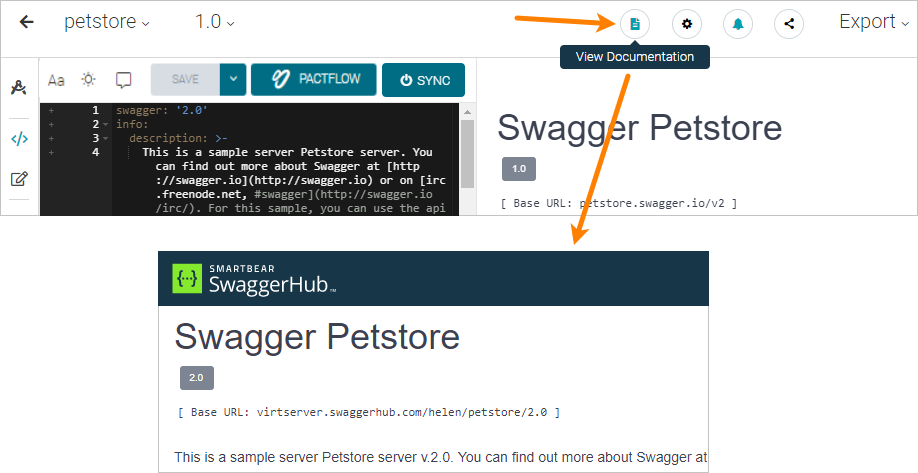 Previewing Interactive API Documentation in SwaggerHub