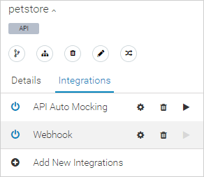 API integrations in the Info panel