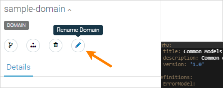 Renaming a domain