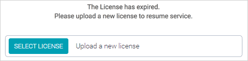 Admin Center: License expired