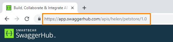 Copying API URL from browser address bar