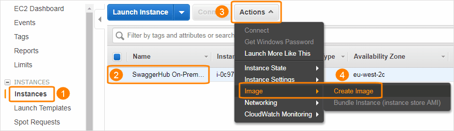 Creating an AMI from a EC2 instance