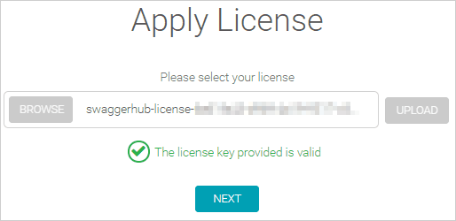Apply license