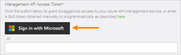 'Sign in with Microsoft' button can be used to authorize Azure API Management integration