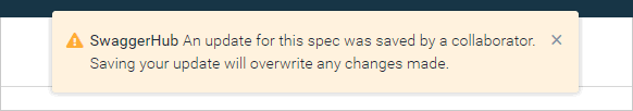 Editing Swagger definitions in SwaggerHub: Warning on concurrent editing