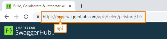 Downloading an API definition from the address bar